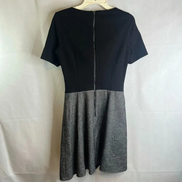 Esprit Herringbone Two Tone Short Sleeve Wool Blend Dress Size 4 - Picture 2 of 11